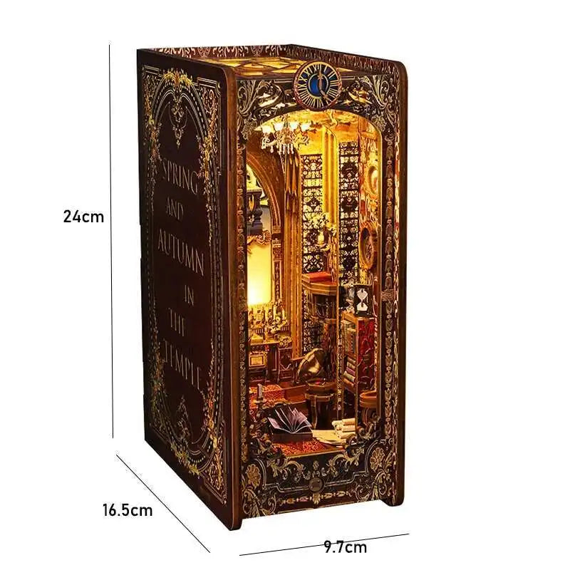 Book Nook Chapelle Romantique – Diorama miniature LED en bois à assembler