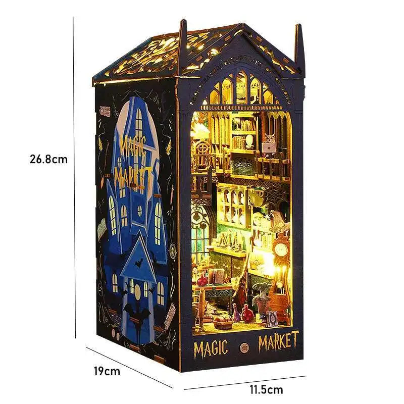 Book Nook Chapelle Romantique – Diorama miniature LED en bois à assembler