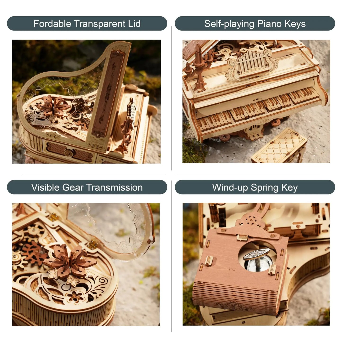 Piano mécanique magique – Boîte à musique Puzzle 3D