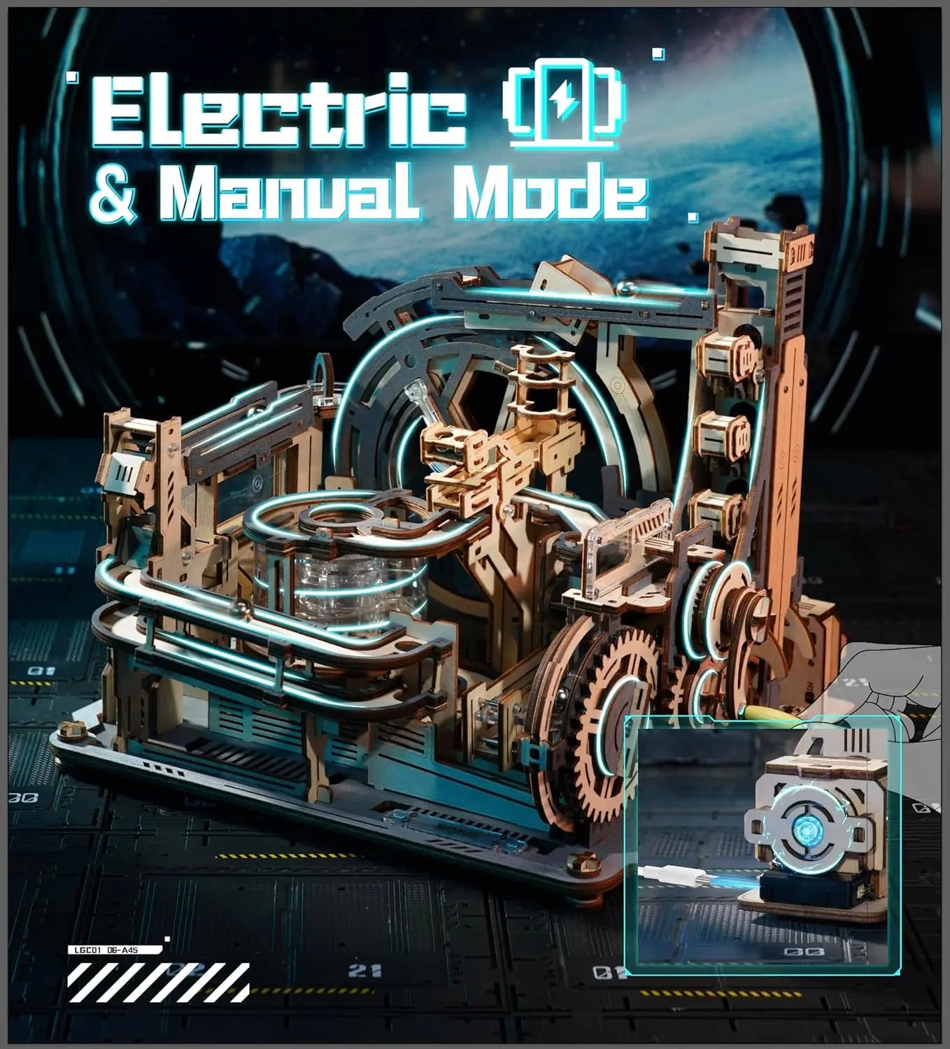 Circuit à billes mécanique Spaceport – Puzzle 3D
