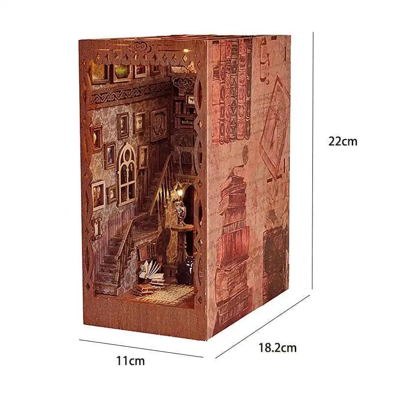 Book Nook Chapelle Romantique – Diorama miniature LED en bois à assembler