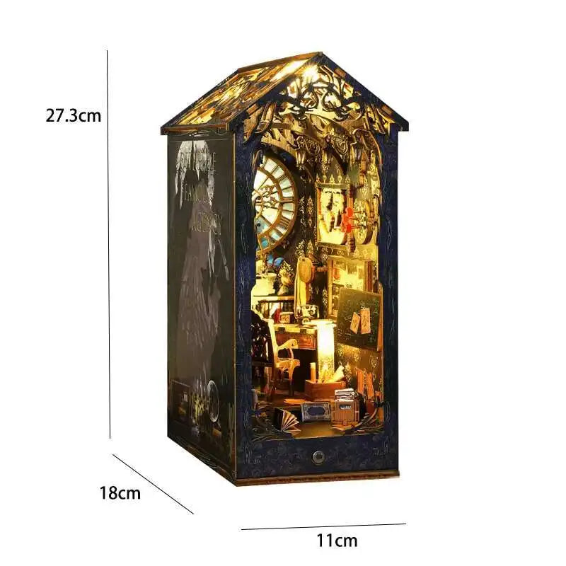 Book Nook Chapelle Romantique – Diorama miniature LED en bois à assembler