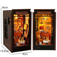 Book Nook Agence de Détective – Diorama miniature LED en bois à assembler