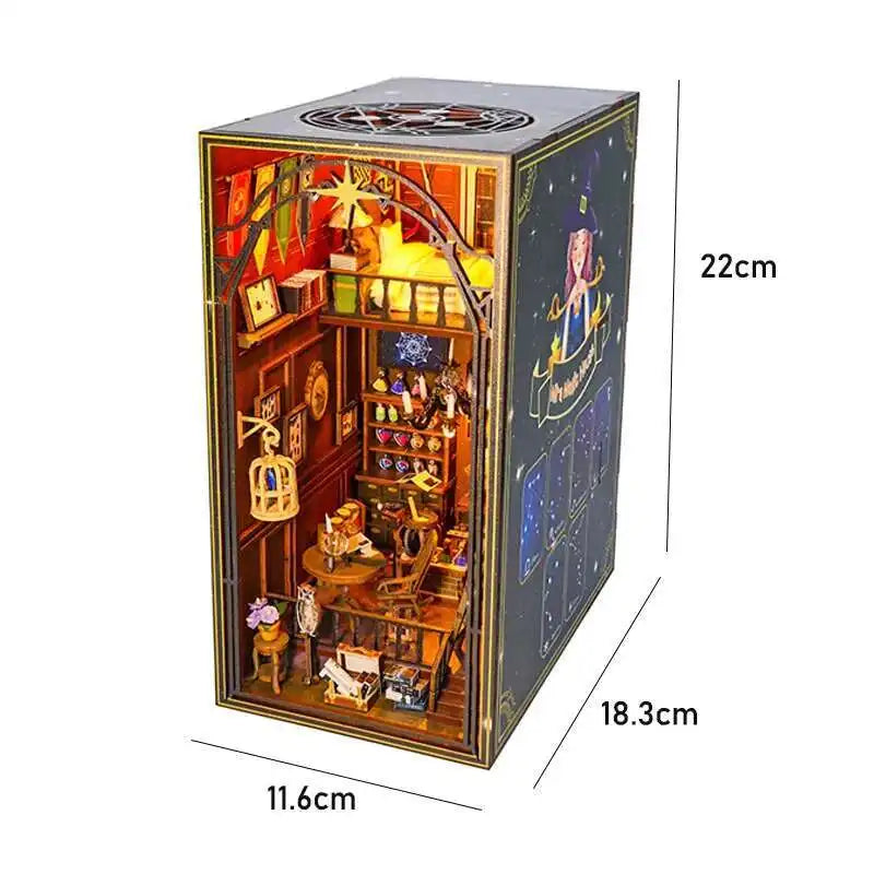 Book Nook Chapelle Romantique – Diorama miniature LED en bois à assembler