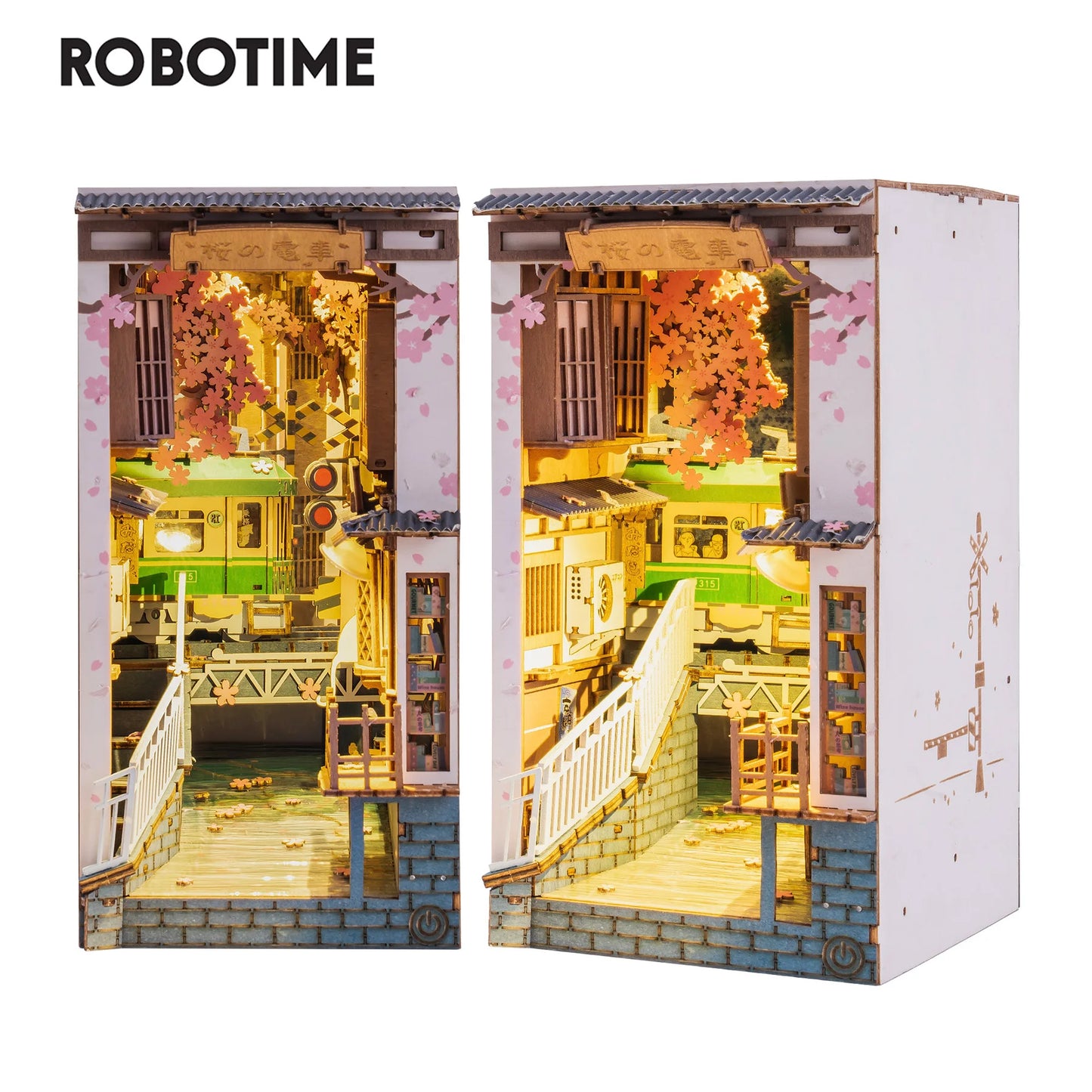 Book Nook Sakura Densya – Diorama miniature LED TGB01