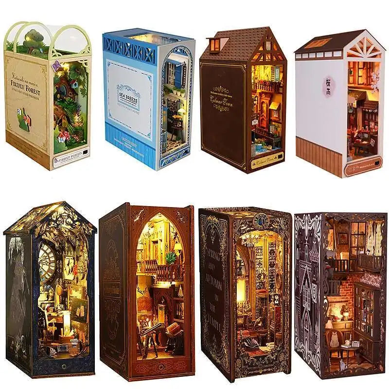 Book Nook Chapelle Romantique – Diorama miniature LED en bois à assembler