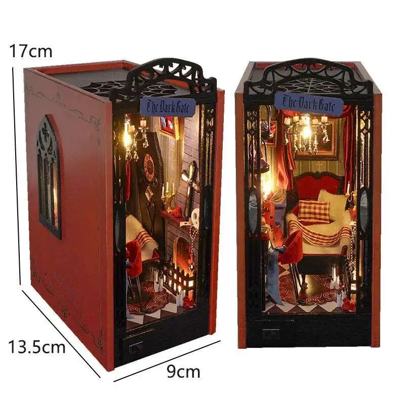 Book Nook Chapelle Romantique – Diorama miniature LED en bois à assembler