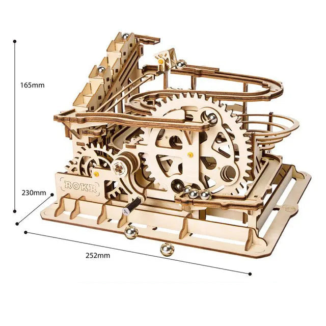 Circuit à billes mécanique Waterwheel – Puzzle 3D en bois