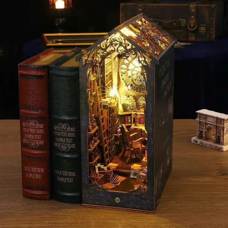 Book Nook Chapelle Romantique – Diorama miniature LED en bois à assembler