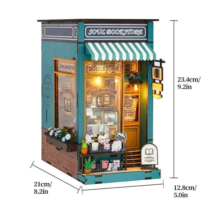Book Nook Chapelle Romantique – Diorama miniature LED en bois à assembler