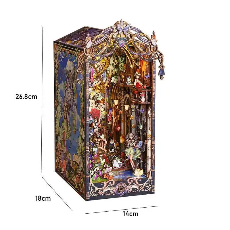 Book Nook Chapelle Romantique – Diorama miniature LED en bois à assembler