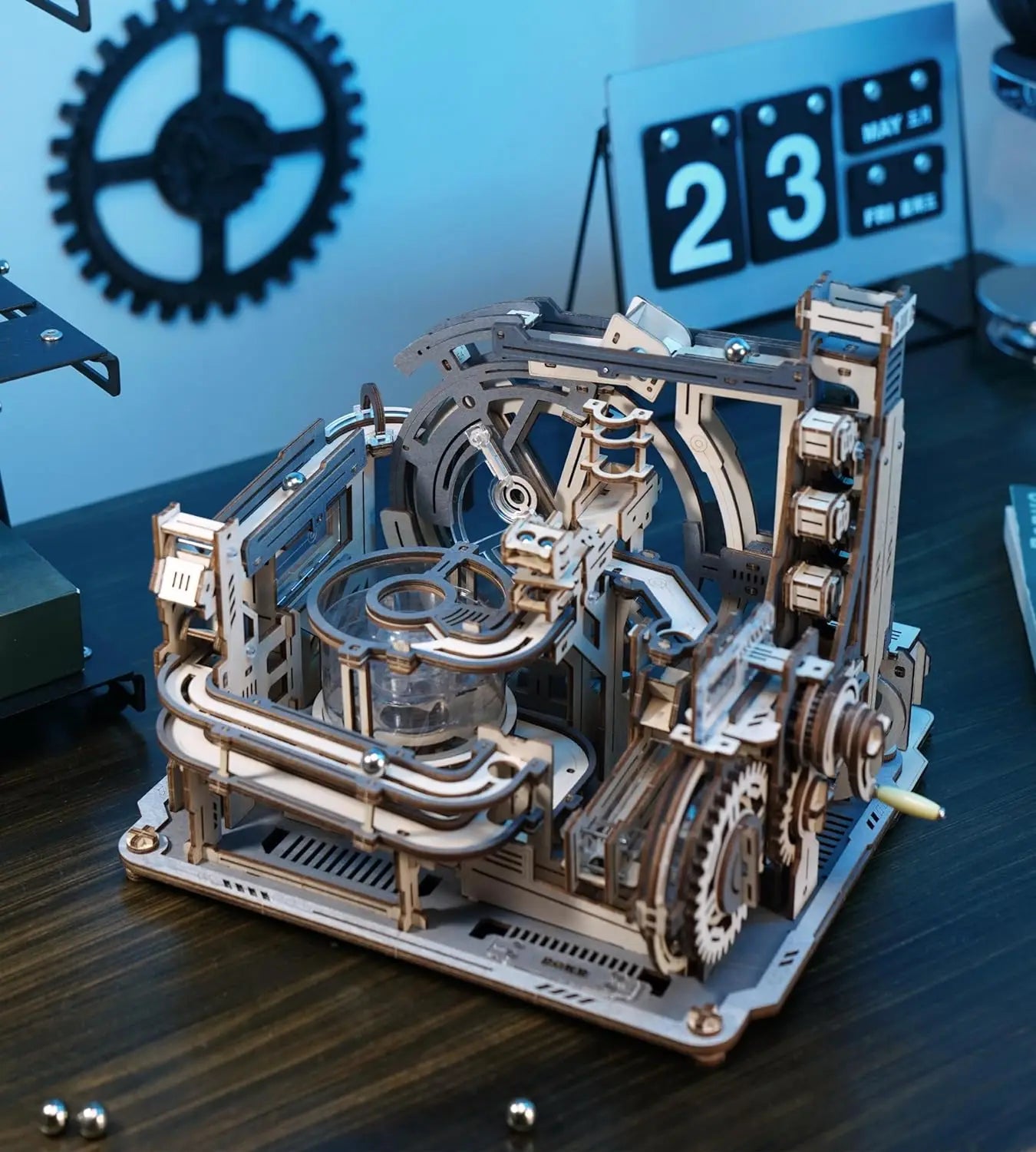 Circuit à billes mécanique Spaceport – Puzzle 3D