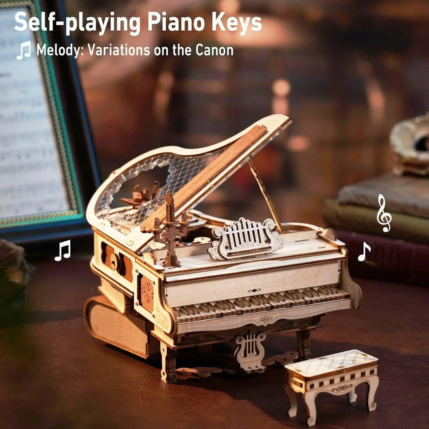 Piano mécanique magique – Boîte à musique Puzzle 3D