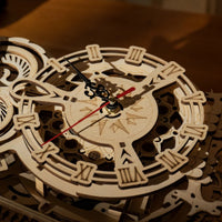 Horloge Hibou mécanique en bois à assembler