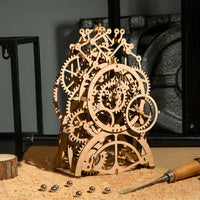 Horloge à pendule – Puzzle mécanique en bois