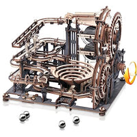 Circuit à billes mécanique en bois – Puzzle 3D (Night City)