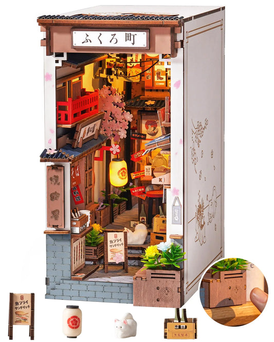 Book Nook Sakura Wine Alley – Diorama miniature LED TGB11