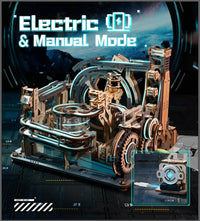 Circuit à billes mécanique en bois – Puzzle 3D (Night City)