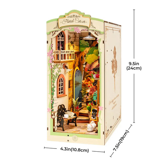 Book Nook Floral Corner – Diorama miniature LED TGB09
