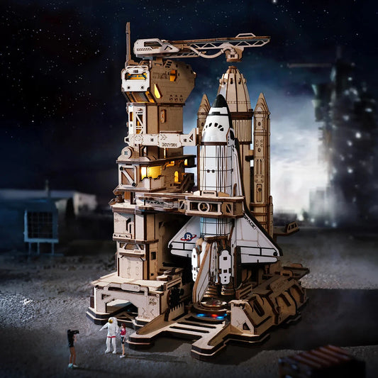 Fusée mécanique – Puzzle 3D ROKR Space Shuttle avec tour de lancement