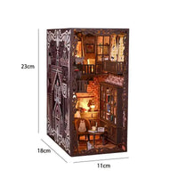 Book Nook Château Caché – Diorama miniature LED en bois à assembler
